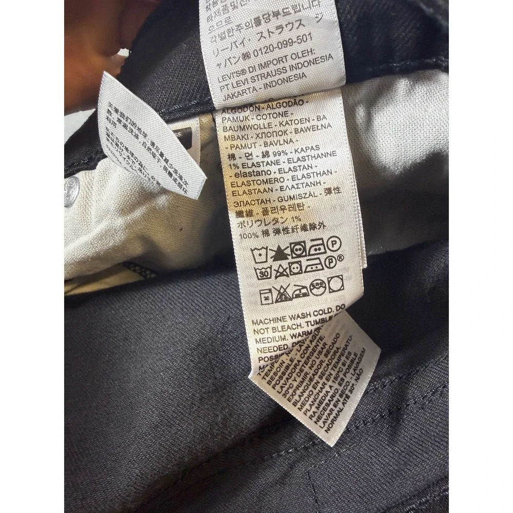 Levi's 541 Athletic Taper Men Pants 48x29 Black NWT Stretch Denim 18757-0105